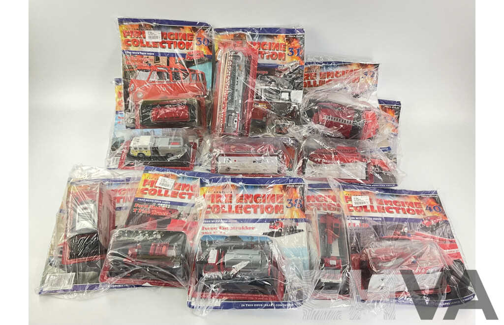 The Fire Engine Collection Magazines and Model Fire Engines in Original Packaging, Editions 30 Consecutive to 40