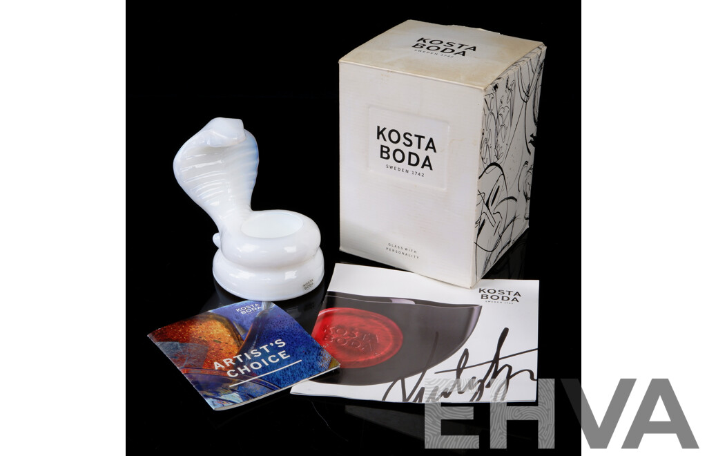 Mid Century Kosta Boda My Wide Life Votive Designed by Ludvig Lofgren in Original Box