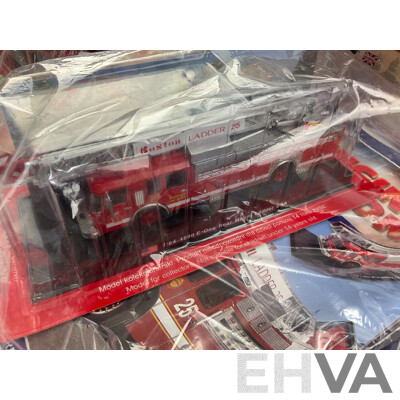 The Fire Engine Collection Magazines and Model Fire Engines in Original Packaging, Editions 21 Consecutive to 29