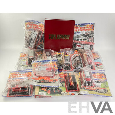 The Fire Engine Collection Magazines and Model Fire Engines in Original Packaging with Folder, Editions 1 Consecutive to 10