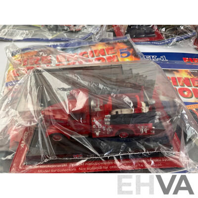 The Fire Engine Collection Magazines and Model Fire Engines in Original Packaging with Folder, Editions 1 Consecutive to 10