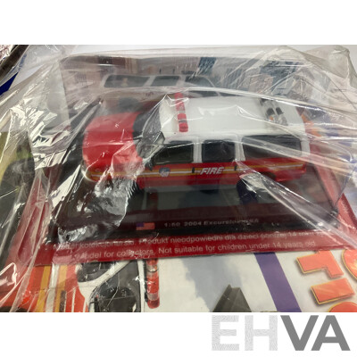 The Fire Engine Collection Magazines and Model Fire Engines in Original Packaging with Folder, Editions 1 Consecutive to 10