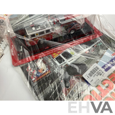 The Fire Engine Collection Magazines and Model Fire Engines in Original Packaging with Folder, Editions 1 Consecutive to 10