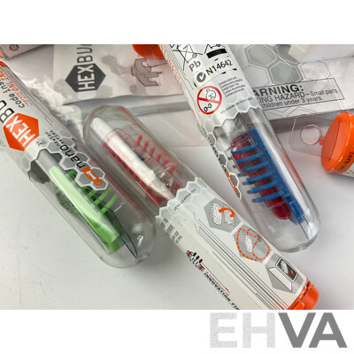 Four Boxed Hex Bug Nano Starter Sets, Two Hex Bug Ants and Seven Hex Bug Newton Series