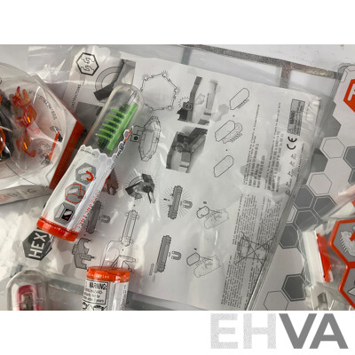 Four Boxed Hex Bug Nano Starter Sets, Two Hex Bug Ants and Seven Hex Bug Newton Series