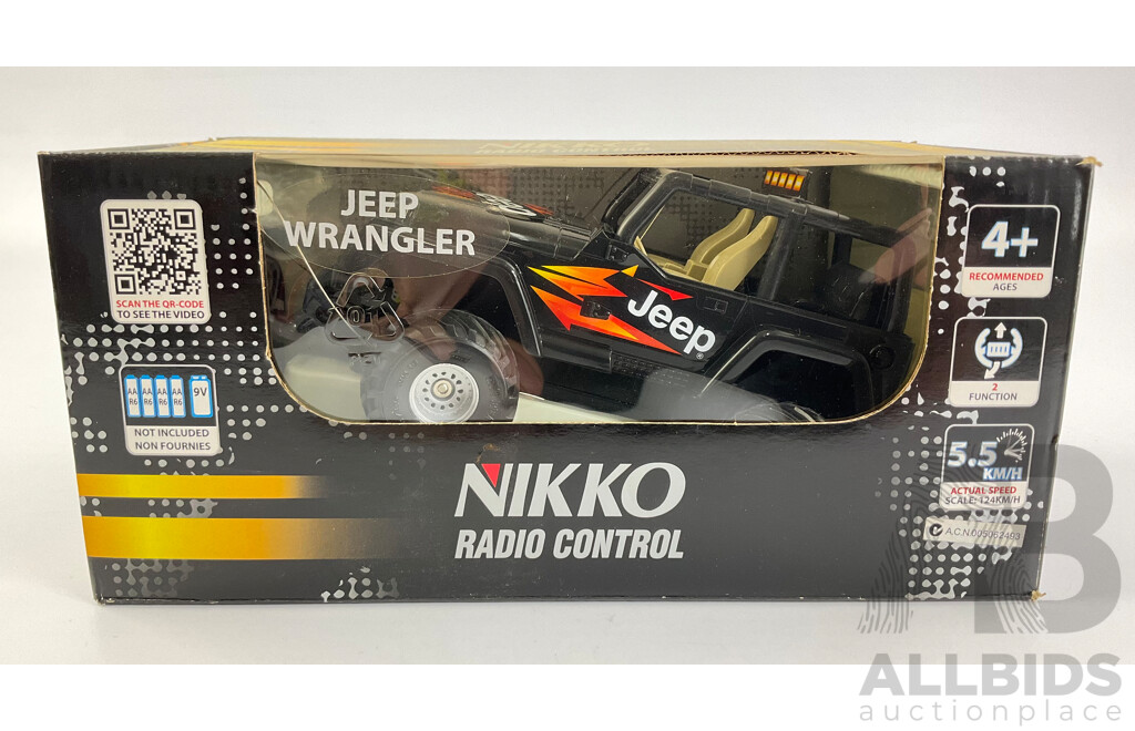 Boxed Nikko Radio Controlled Jeep Wrangler - 1:24 Scale
