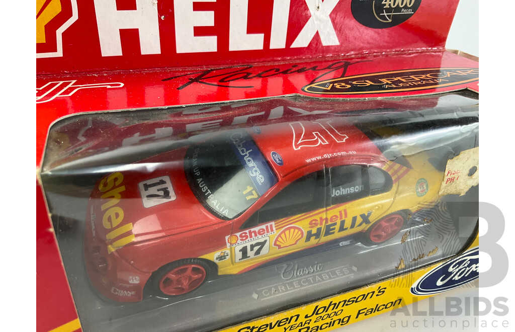 Classic Carlectables Diecast V8 Super Cars, 2000 Falcon Shell Helix Racing, FAI Racing Falcon, Caltex Halvoline Falcon