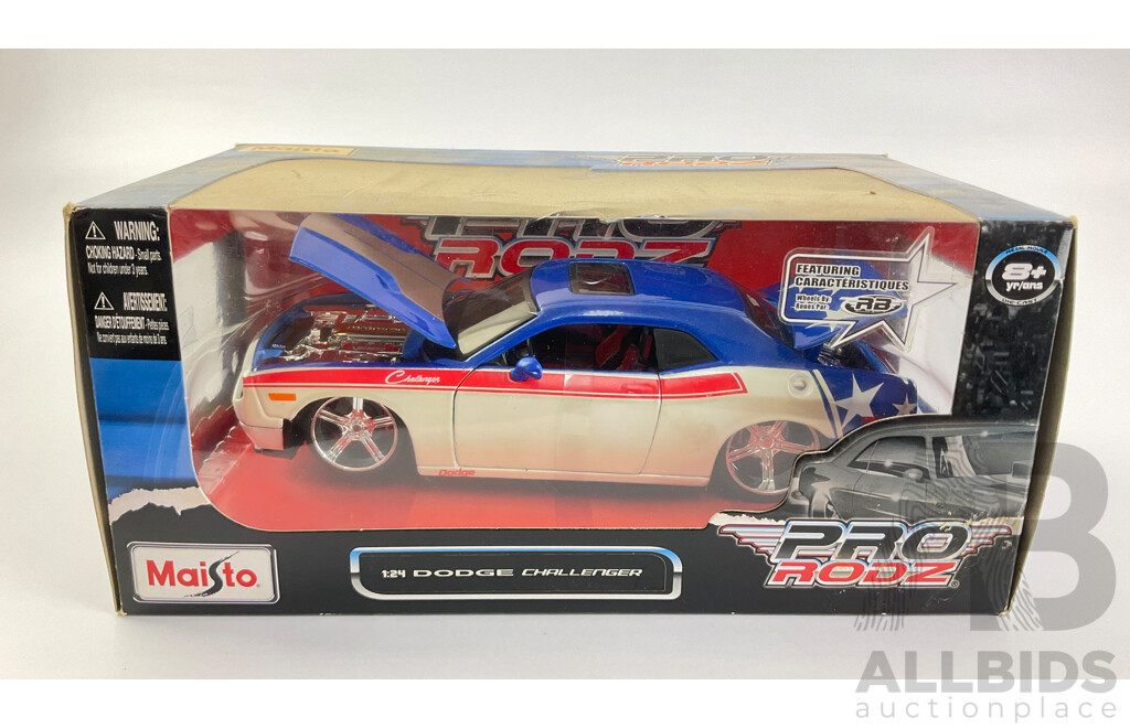 Pro Rods Diecast Maisto Diecast Pro Rodz Dodge Challenger - Lot 1584206 | ALLBIDS