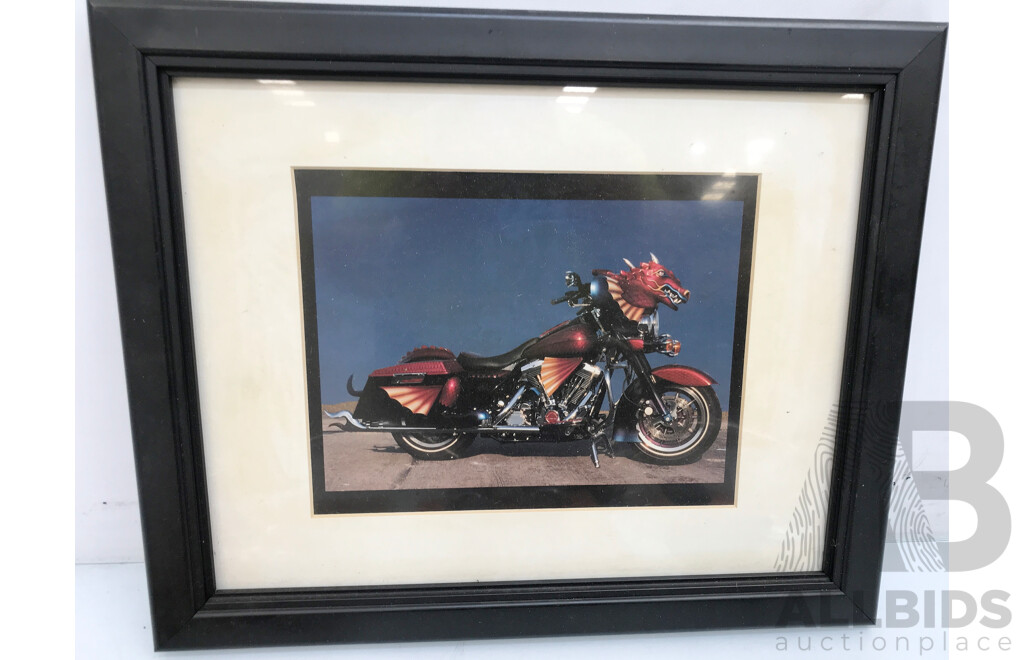 Assorted Harley Davidson Parts and Accessories Including Handlebar, Signal Light Lens, Foot Pegs, and More