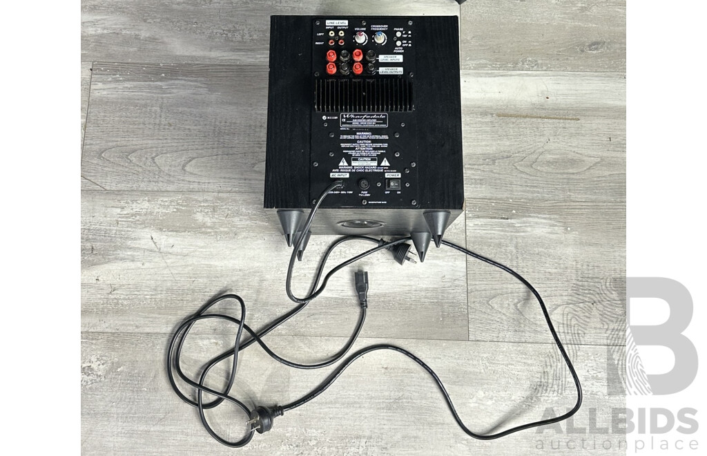 Wharfdale Movie Star 60 Model Bass Sub Woofer with Set Five Speakers