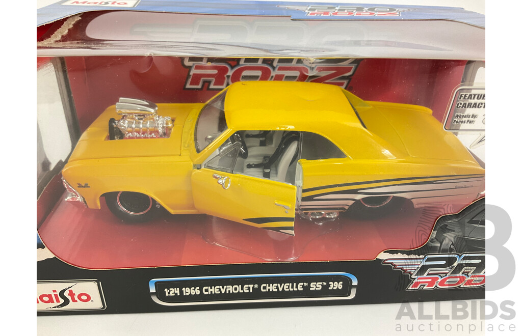 Pro Rods Diecast Maisto Diecast Pro Rodz 1966 Chevrolet - Lot 1580987 | ALLBIDS