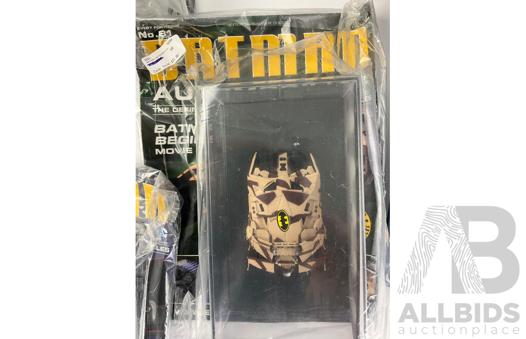 Batman Automobilia Cars and Booklets in Sealed Bags with Folder, Numbers 80, 81, 82, 83, 84, 85