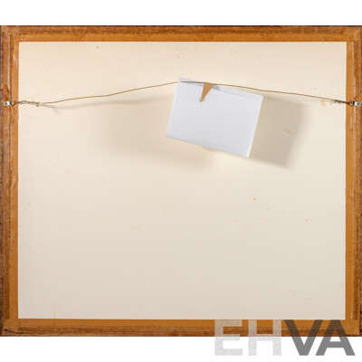 Ted Jeremenko (20th Century, Yugoslav-Born American, 1938-), Houses by Water, Wonderful Limited Edition Signed Serigraph, 79 X 92 Cm (frame)