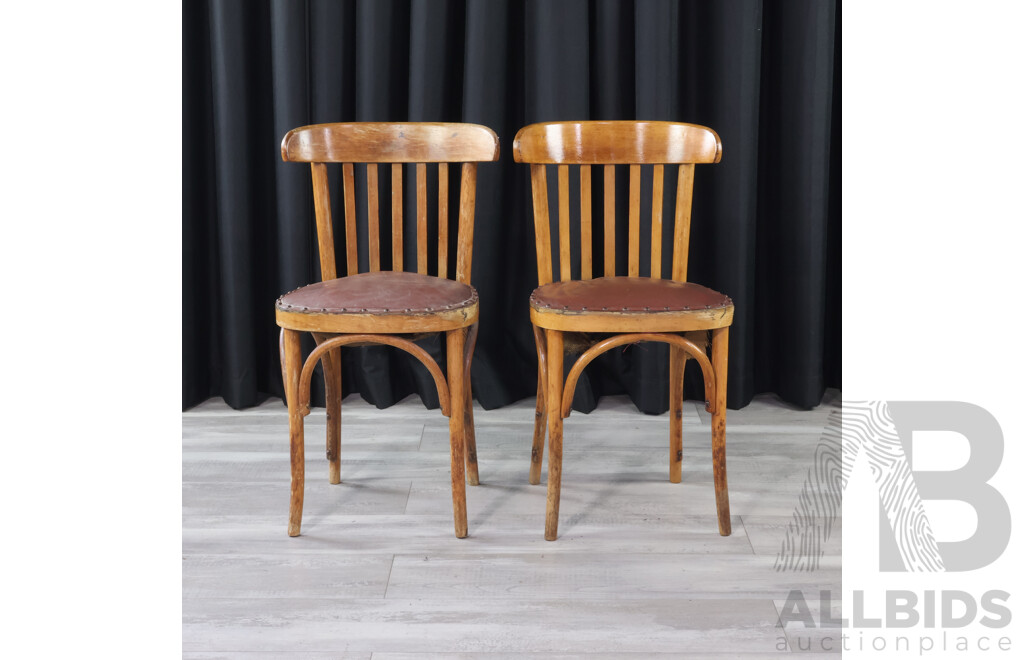 Pair of Vintage Bentwood Dining Chairs