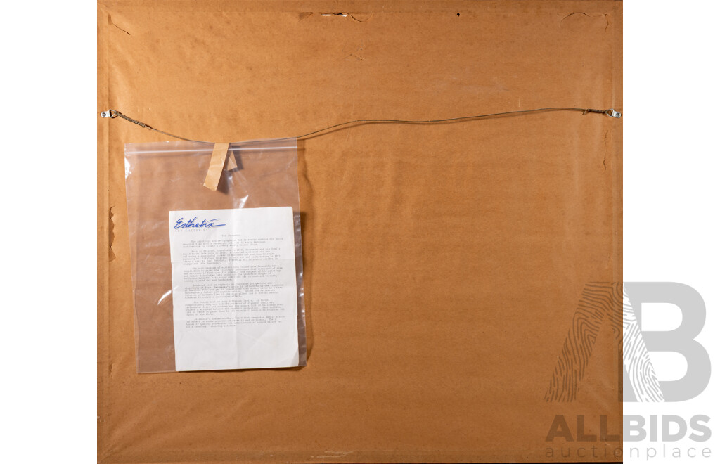 Ted Jeremenko (20th Century, Yugoslav-Born American, 1938-), Chapel on the Hill,  Wonderful Limited Edition Signed Serigraph, 94 x 82 cm (frame)