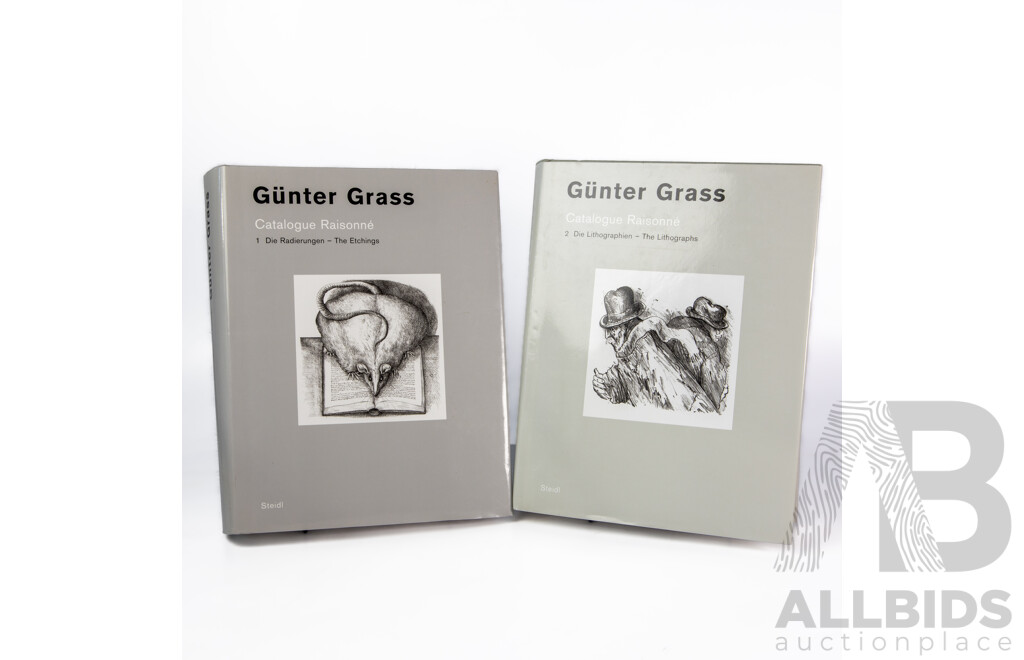 Gunter Grass, (20th Century, German, 1927-2015), Catalogue Raisonné, Volumes I (Etchings) and II (Lithographs), Published by Steidl, 2007, 32 x 25 cm (each) (2)