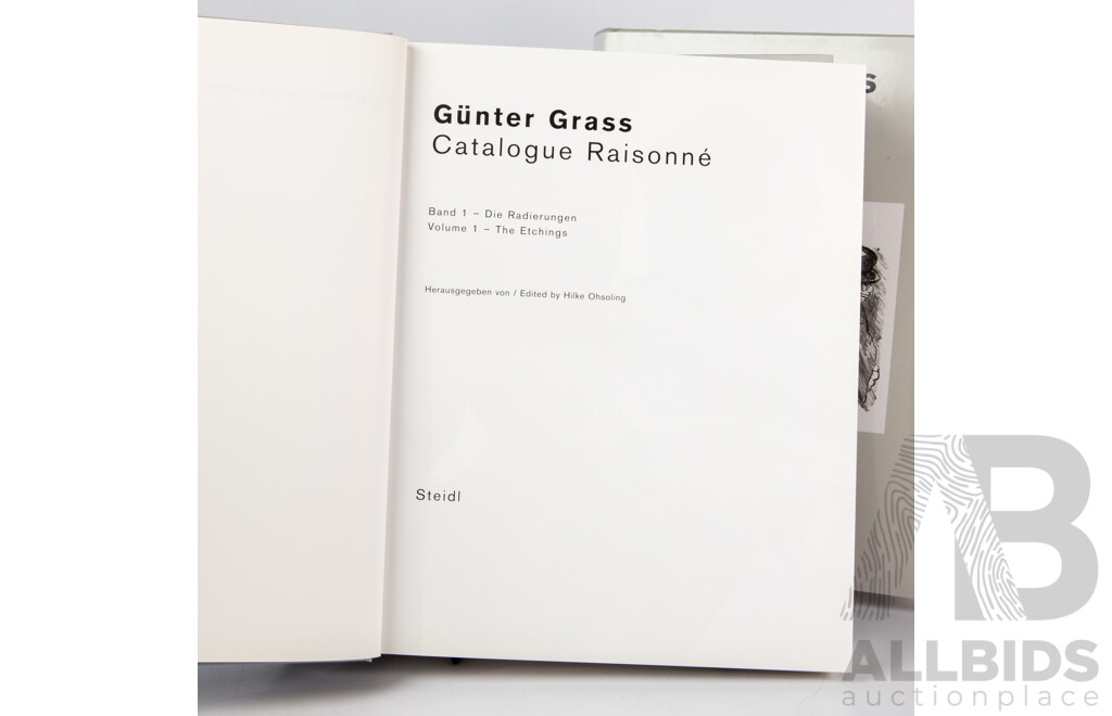 Gunter Grass, (20th Century, German, 1927-2015), Catalogue Raisonné, Volumes I (Etchings) and II (Lithographs), Published by Steidl, 2007, 32 x 25 cm (each) (2)