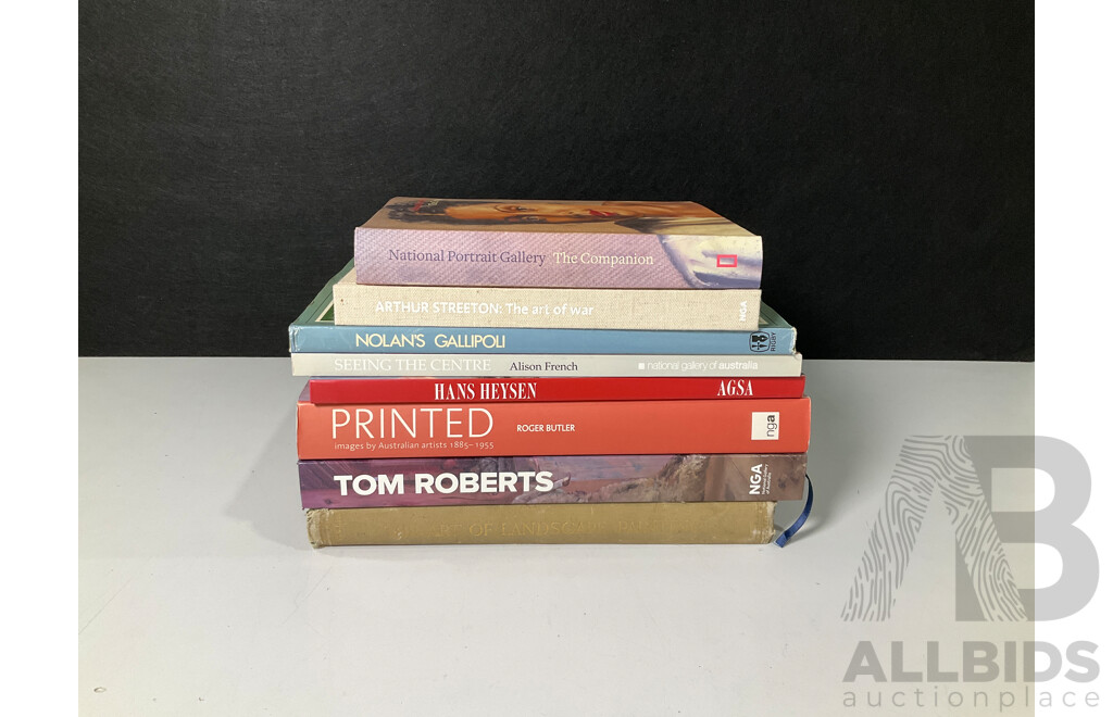 Collection of 8 Books Relating to Art and War