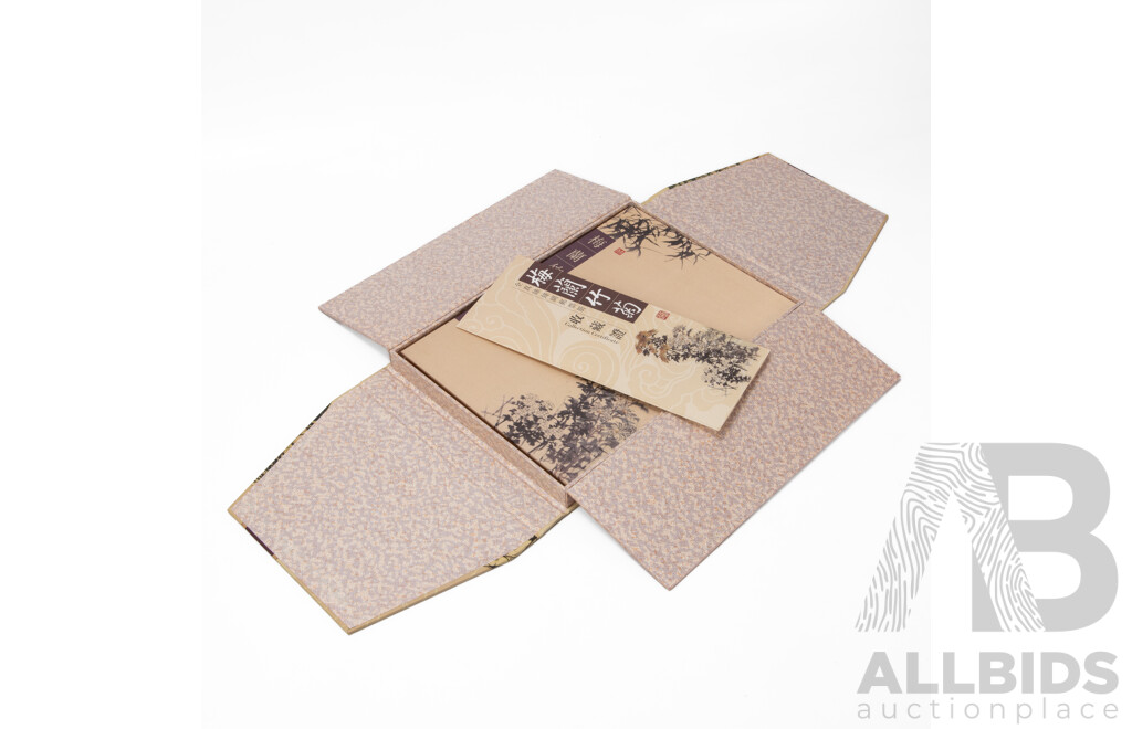 Stamp Album of Plum Orchid Bamboo and Chrysanthemum in Silk Version