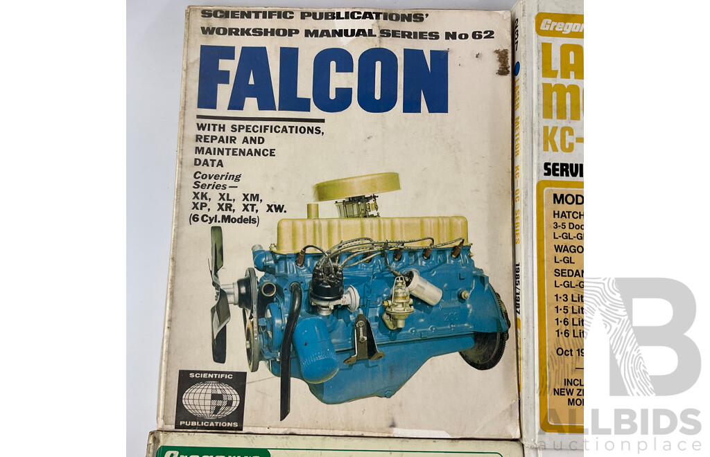 Vintage Ford Workshop Manuals Including Falcon XK-XW, Falcon XC Series, Cortina TE Series, Laser Meteor KC-GC Series