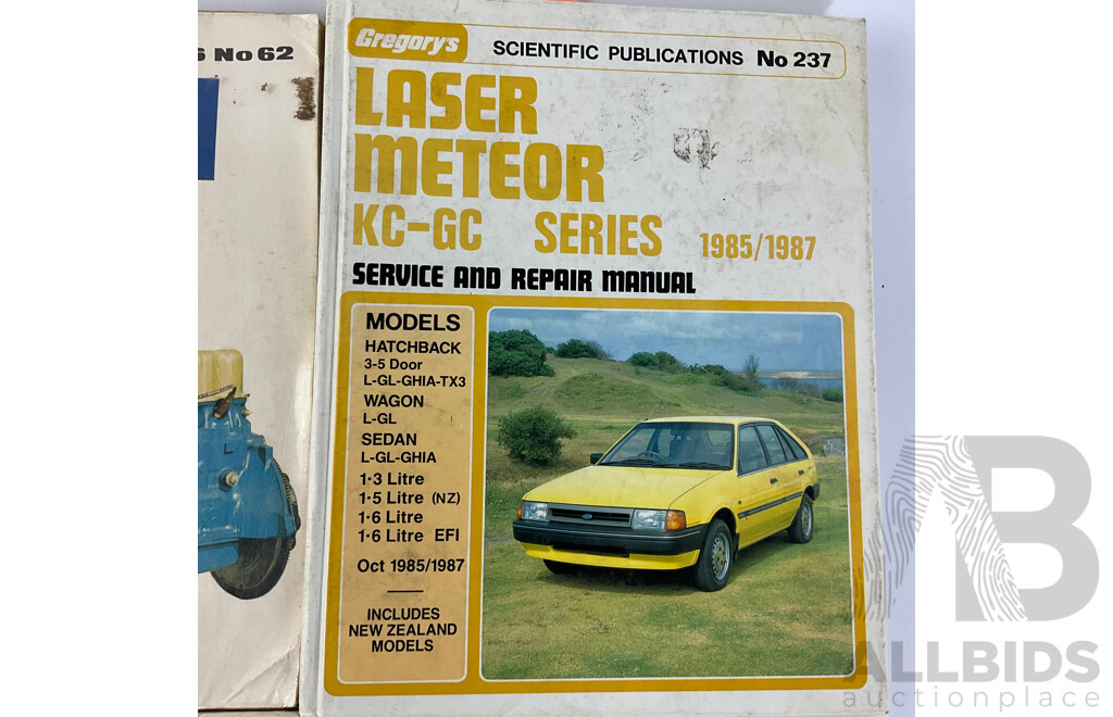 Vintage Ford Workshop Manuals Including Falcon XK-XW, Falcon XC Series, Cortina TE Series, Laser Meteor KC-GC Series