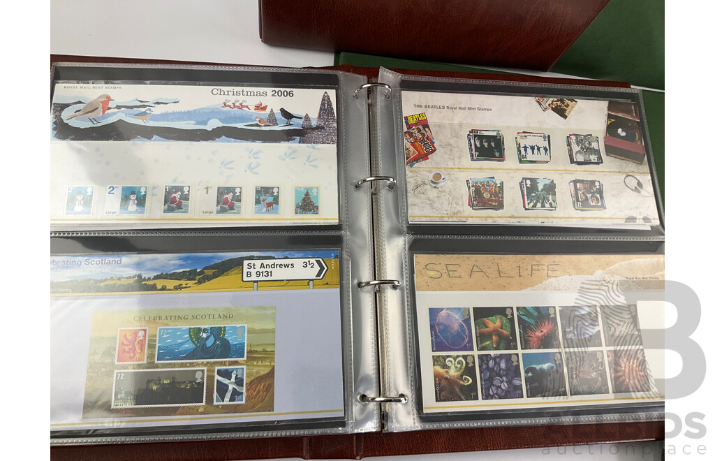 Album of United Kingdom Royal Mail Presentation Packs, Pitcairn Islands Stamp Packs and First Day Covers, Limited Edition Penguins of Antarctica