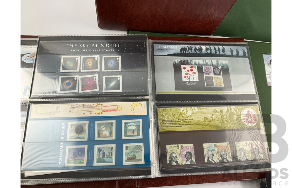 Album of United Kingdom Royal Mail Presentation Packs, Pitcairn Islands Stamp Packs and First Day Covers, Limited Edition Penguins of Antarctica