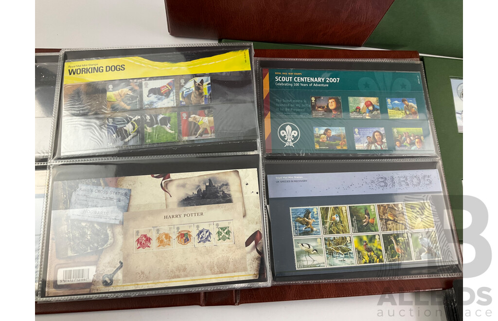 Album of United Kingdom Royal Mail Presentation Packs, Pitcairn Islands Stamp Packs and First Day Covers, Limited Edition Penguins of Antarctica