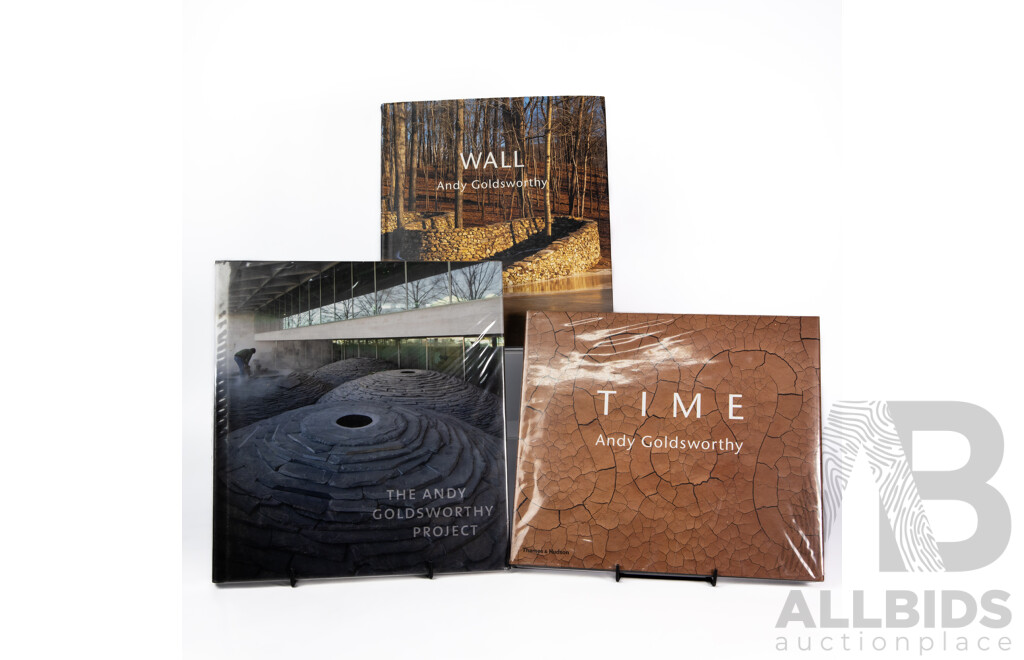 Andy Goldsworthy, (20th Century, British, 1956-), Group of Three Hard Cover Books: Time, Wall and The Andy Goldsworthy Project, Largest 31 x 29 cm (3)