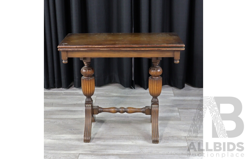 Art Deco Fold Over Card Table