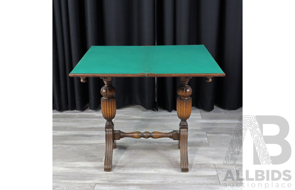 Art Deco Fold Over Card Table