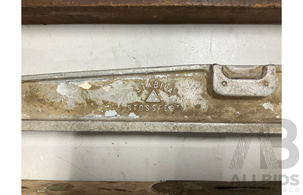 Vintage Timber and Aluminium Spirit Levels Including Stabila