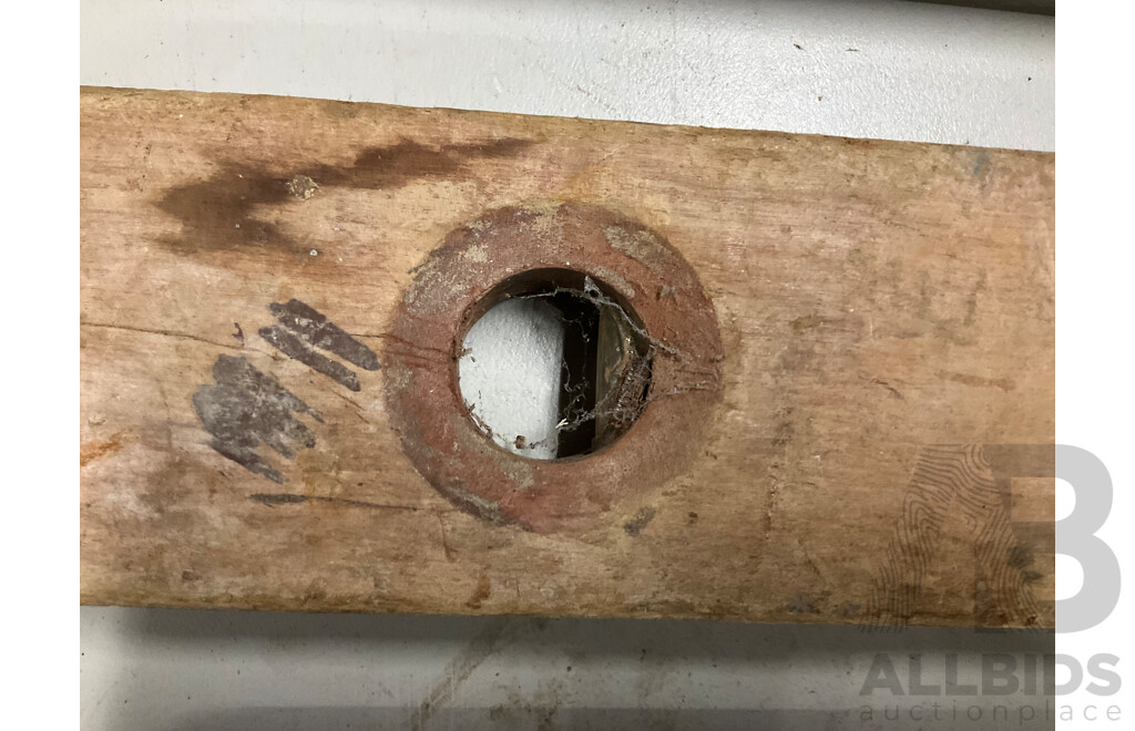 Vintage Timber and Aluminium Spirit Levels Including Stabila