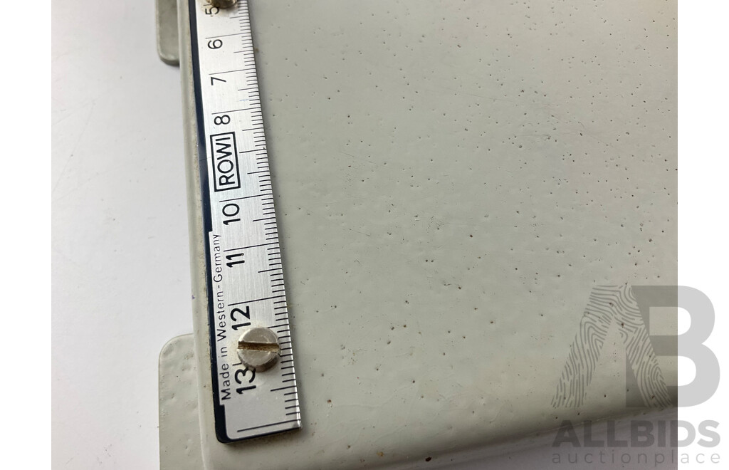 Vintage Rowi Paper Guillotine with Serrated Edge, Made in West Germany