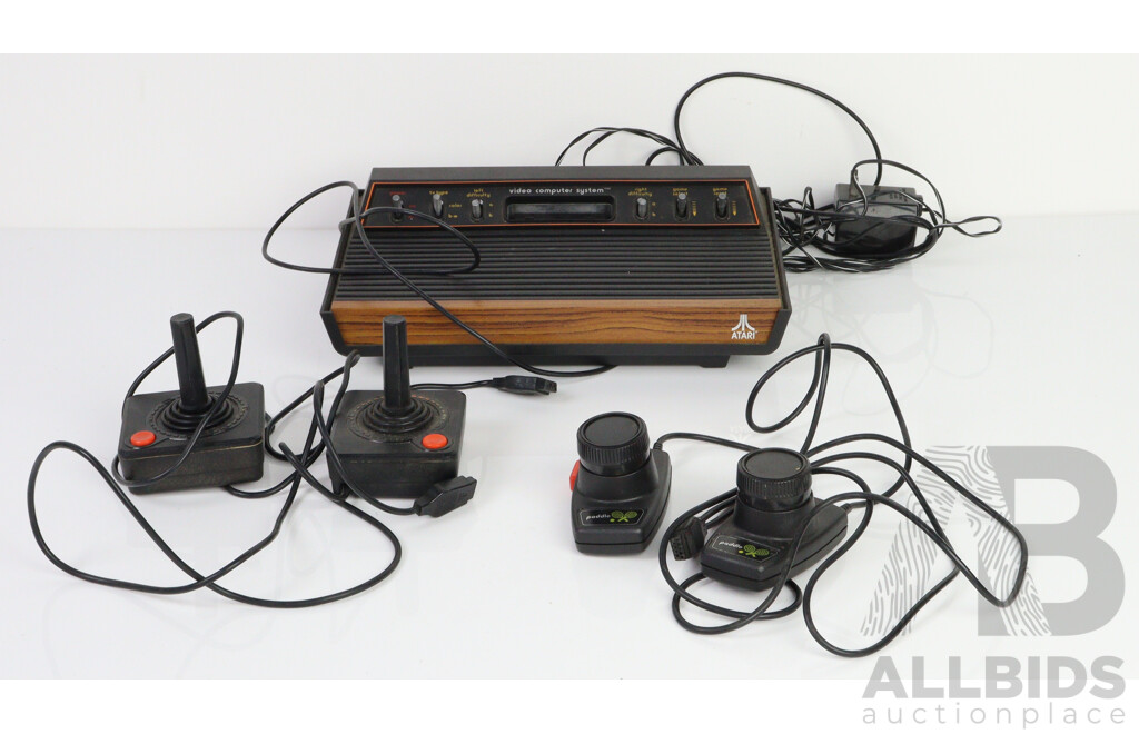 Atari (CX-2600 AP) 2600 Video Computer System W/ Controllers and Games