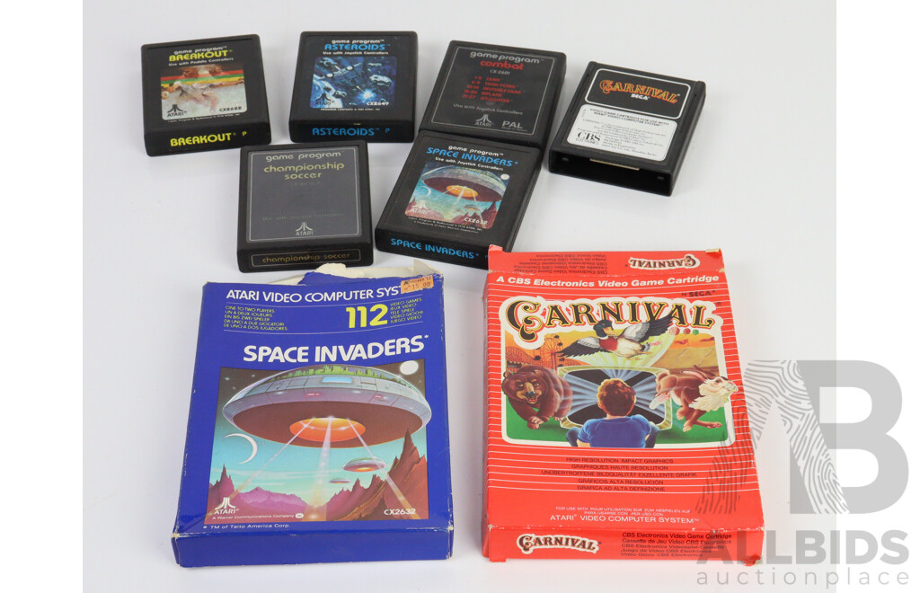 Atari (CX-2600 AP) 2600 Video Computer System W/ Controllers and Games