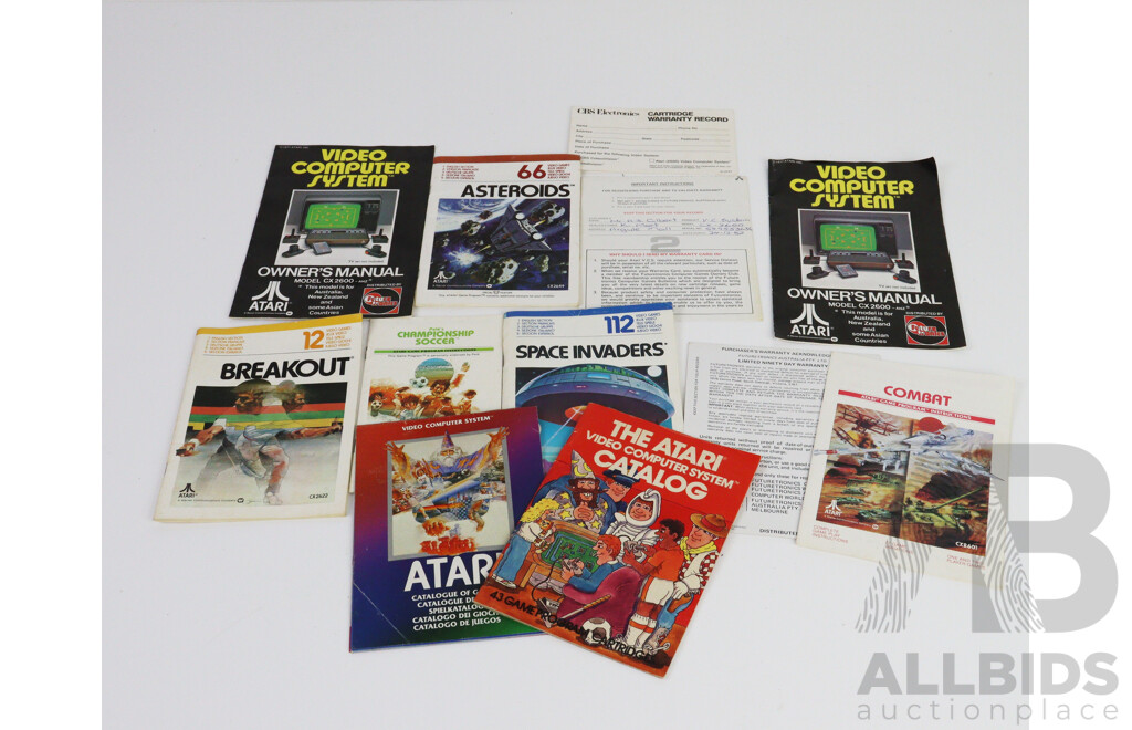 Atari (CX-2600 AP) 2600 Video Computer System W/ Controllers and Games