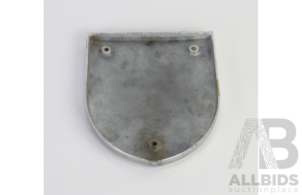 Pair of Cast Woodlawn Mining Printing Plates and Enamel ANZ Plaque