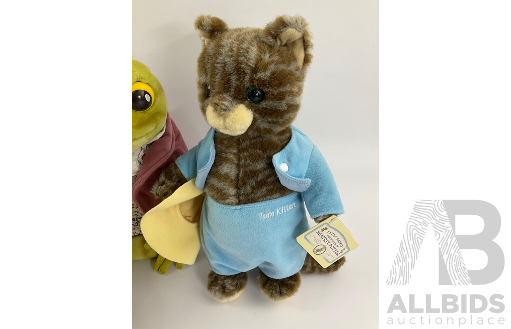 Collection of Beatrix Potter/Peter Rabbit Plush Toys, Most with Original Tags