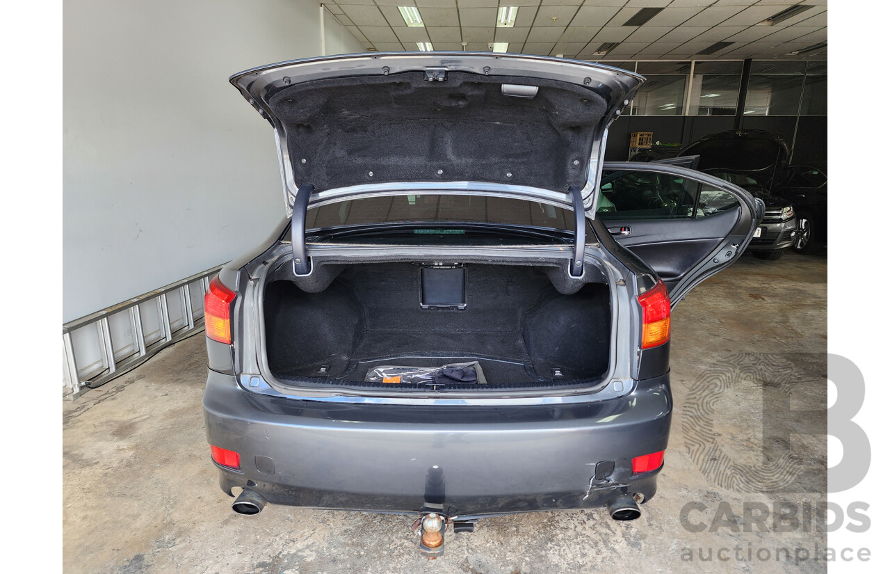 4/2008 Lexus Is250 Prestige GSE20R 4d Sedan Grey 2.5L