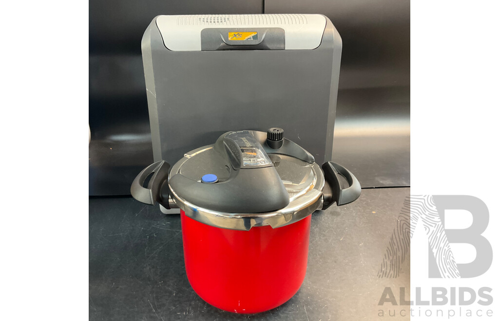 Auto XS Car Cooler & BACCARAT Easy Twist Steel 7L Pressure Cooker - Lot of 2