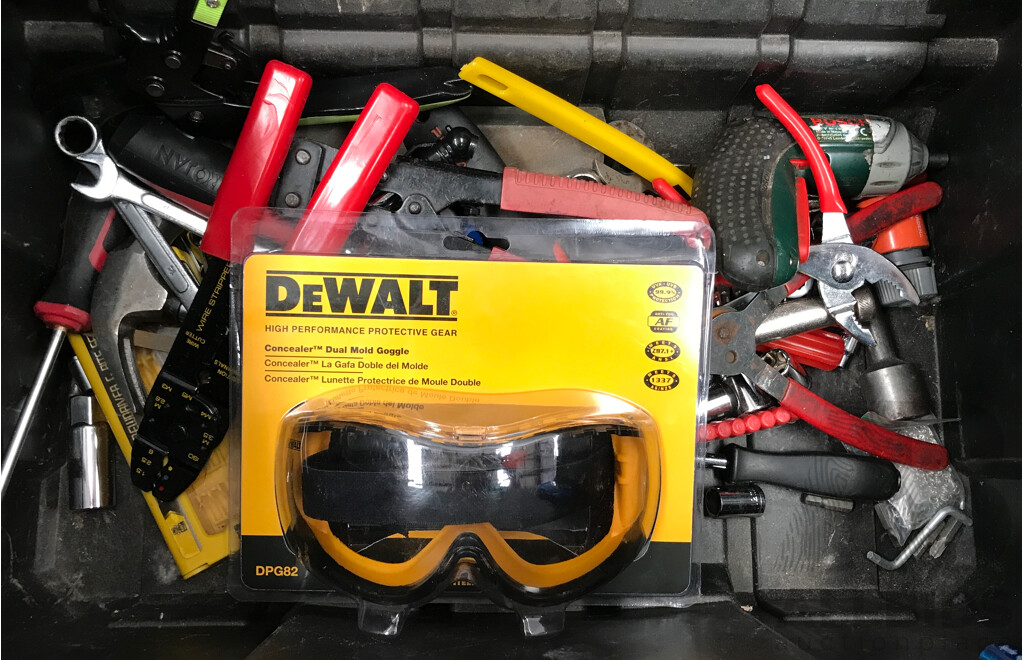 Ryobi Link Rolling Tool Box with Various Tools