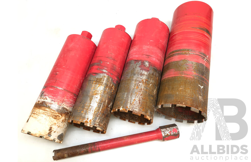 Core Drill Bits - Lot of Five