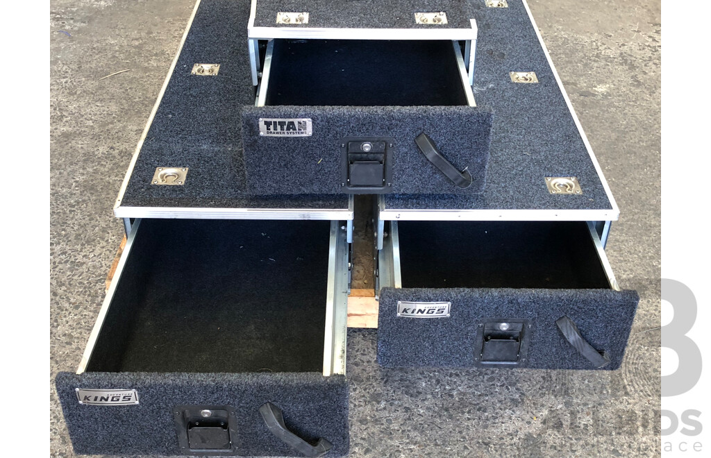 Kings 1300mm and Titan 840mm 4WD Rear Drawers - Lot of Three