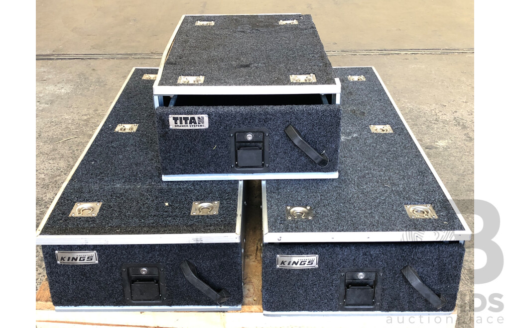 Kings 1300mm and Titan 840mm 4WD Rear Drawers - Lot of Three
