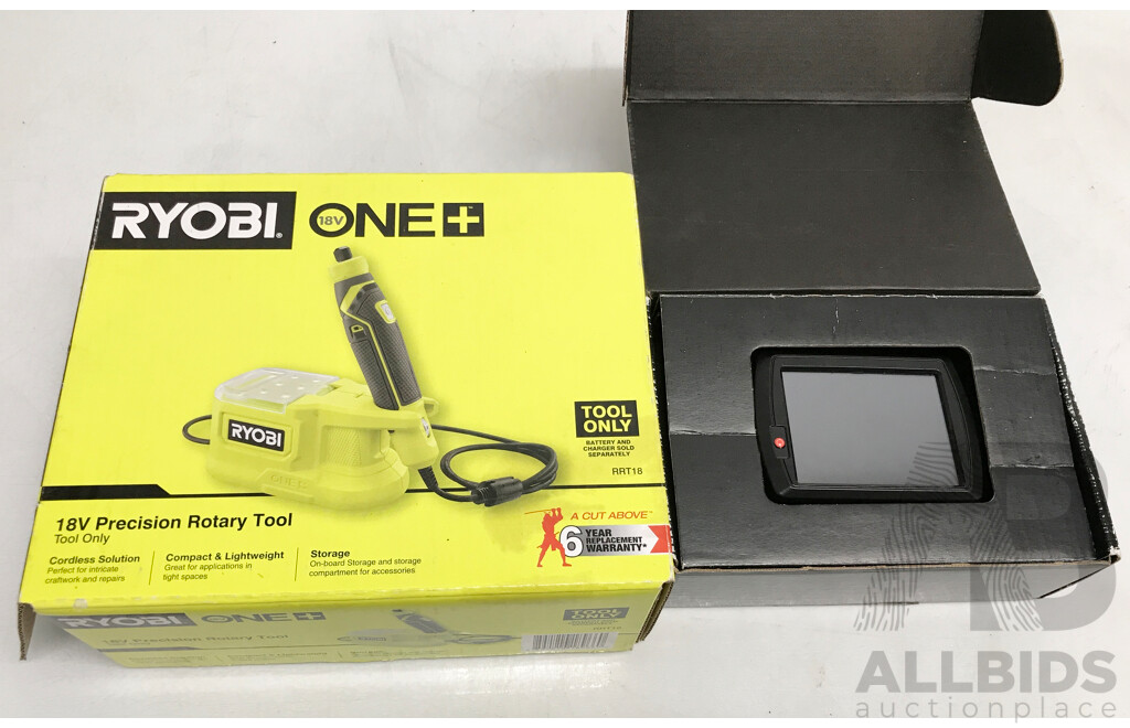 DynoJet Power Vision PV-2B Flash Tuning Device and Ryobi 18V One + Precision Rotary Tool - Lot of 2