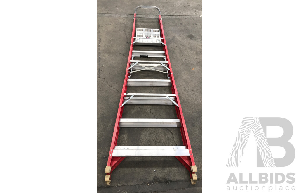 Climbrite 7-Step 2M Fibreglass Platform Ladder