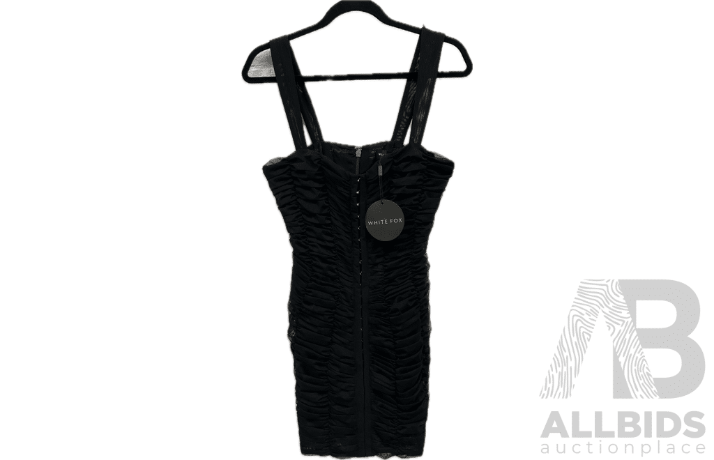 WHITE FOX Black Mini Dress Size L