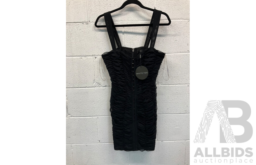 WHITE FOX Black Mini Dress Size L