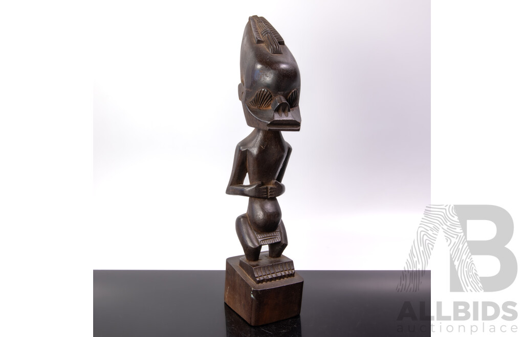 Vintage Carved Wooden Taiwanese Indigenous Ancestor Figure